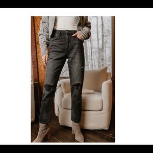 Bohme, Adriana Straight Leg Denim in Faded Black